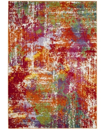 Shop Safavieh Watercolor Wtc695 Orange And Green 4' X 6' Area Rug