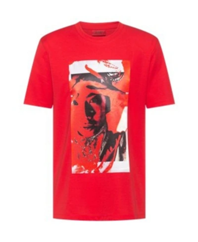 Shop Hugo Men's Dangur T-shirt With Graphic In Red