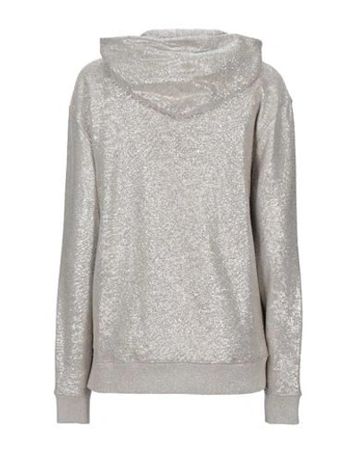 Shop Saint Laurent Hooded Sweatshirt In Dove Grey