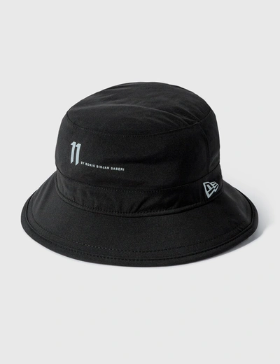 Shop 11 By Boris Bidjan Saberi Gore-tex Logo Bucket Hat In Black