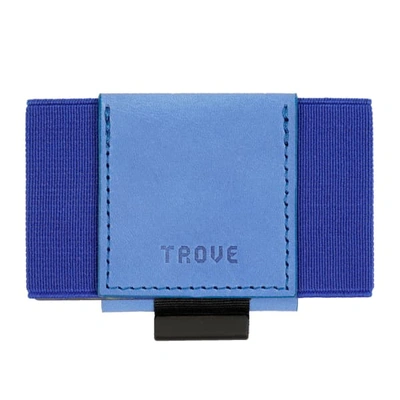 Shop Trove Swift Blue Slim Minimalist Leather Wallet & Card-case