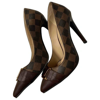LV Brown And Black Heel Set  Chocolate Tagz Fashion Outlet
