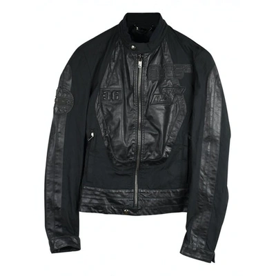 Pre-owned Diesel Black Gold Black Leather Jacket