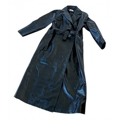 Pre-owned Totême Trench Coat In Black