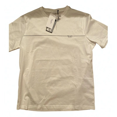 Pre-owned Prada White Cotton T-shirts