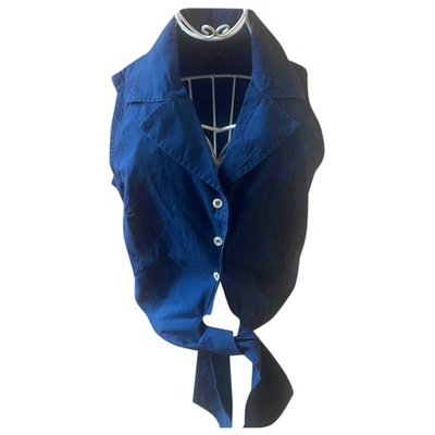 Pre-owned Valentino Blouse In Blue