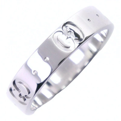 Pre-owned Gucci White Gold Ring