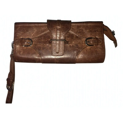 Pre-owned Jimmy Choo Brown Leather Wallet