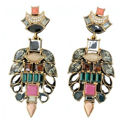 Pre-owned Lizzie Fortunato Multicolour Crystal Earrings