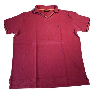 Pre-owned Etro Polo Shirt In Red
