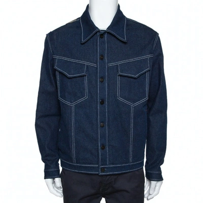 Pre-owned Fendi Navy Denim - Jeans Jacket