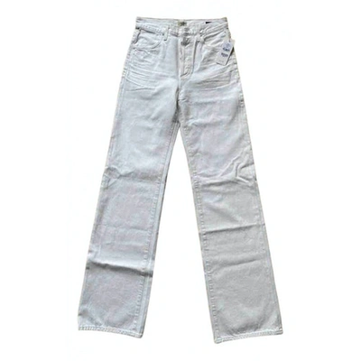 Pre-owned Citizens Of Humanity Ecru Cotton Jeans