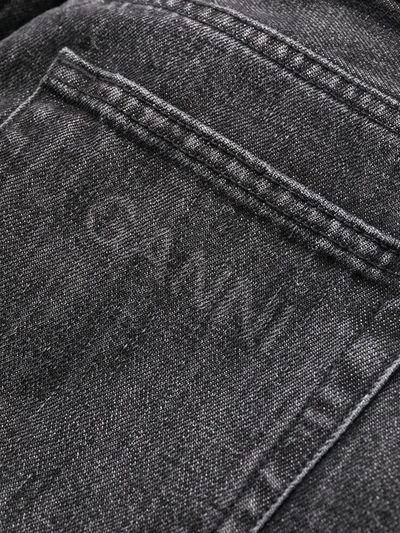 Shop Ganni Boyfriend Denim Cotton Jeans In Grey