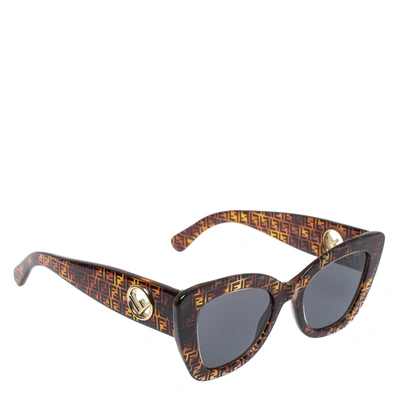 Pre-owned Fendi Ff0327/s Cat Eye Sunglasses In Grey