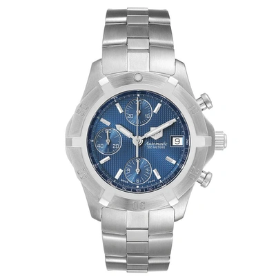 Pre-owned Tag Heuer Blue Stainless Steel Automatic 200 Meters Cn2112 Men's Wristwatch 39 Mm