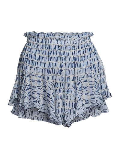 Shop Isabel Marant Étoile Women's Sornel Tie-dye Shorts In Blue