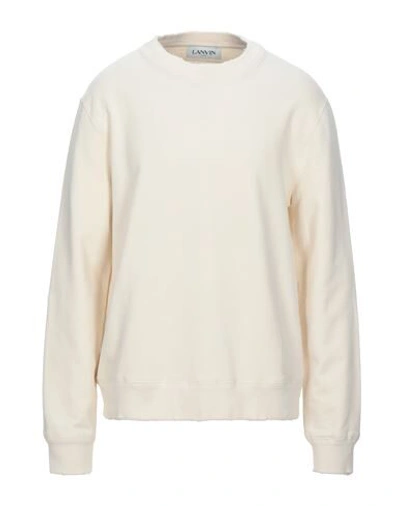 Shop Lanvin Sweatshirts In Ivory