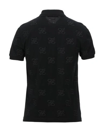 Shop Fendi Polo Shirts In Black