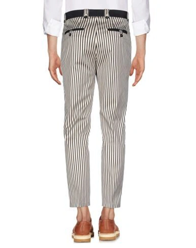 Shop Dolce & Gabbana Man Pants Beige Size 34 Cotton, Silk