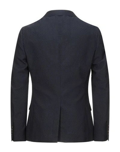 Shop Lanvin Suit Jackets In Dark Blue