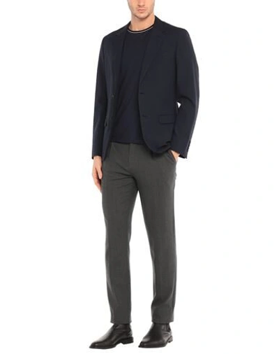 Shop Lanvin Suit Jackets In Dark Blue