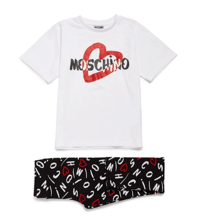 Shop Moschino Kids Logo T-shirt And Leggings Set (4-14 Years)