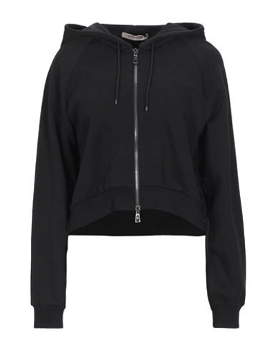 Shop Roberto Cavalli Woman Sweatshirt Black Size 10 Cotton, Polyamide