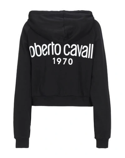 Shop Roberto Cavalli Woman Sweatshirt Black Size 8 Cotton, Polyamide