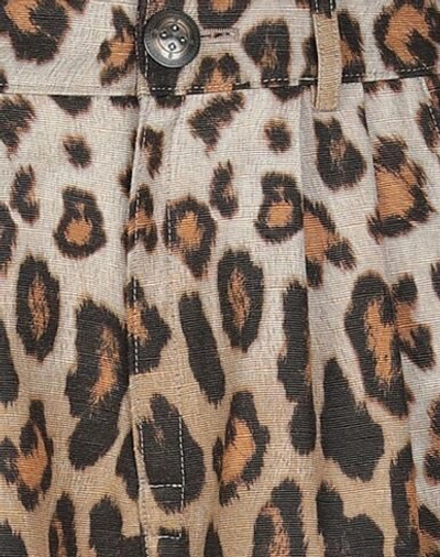 Shop Etro Woman Shorts & Bermuda Shorts Beige Size 8 Silk, Cotton