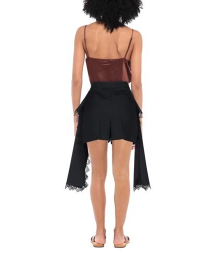 Shop Alexander Mcqueen Woman Shorts & Bermuda Shorts Black Size 6 Cotton, Silk