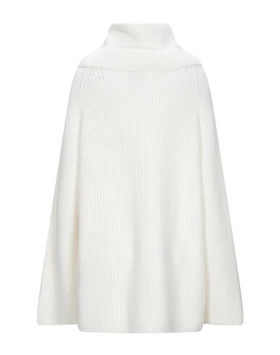 Shop Alaïa Woman Turtleneck White Size 10 Virgin Wool