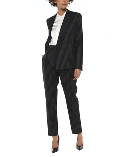 Shop Saint Laurent Women's Suits In Steel Grey