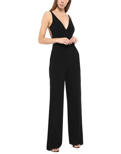 Shop Stella Mccartney Woman Jumpsuit Black Size 8-10 Viscose, Acetate, Elastane, Brass