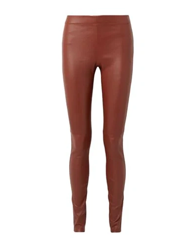 Shop Joseph Leggings In Brown