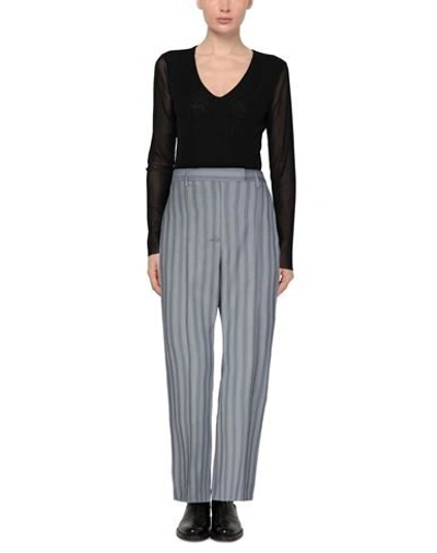 Shop Acne Studios Woman Pants Grey Size 8 Wool