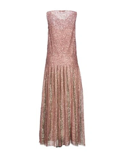 Shop Dior Long Dresses In Pastel Pink