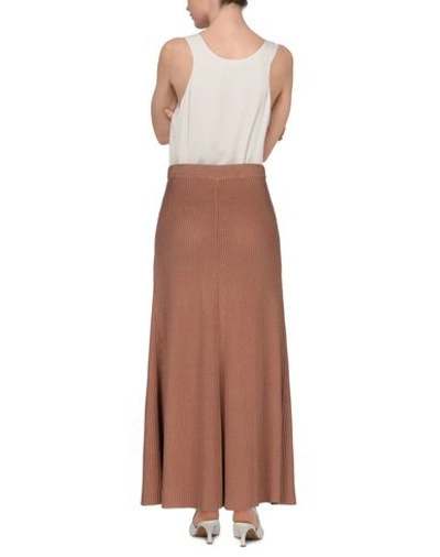 Shop Joseph Long Skirts In Camel