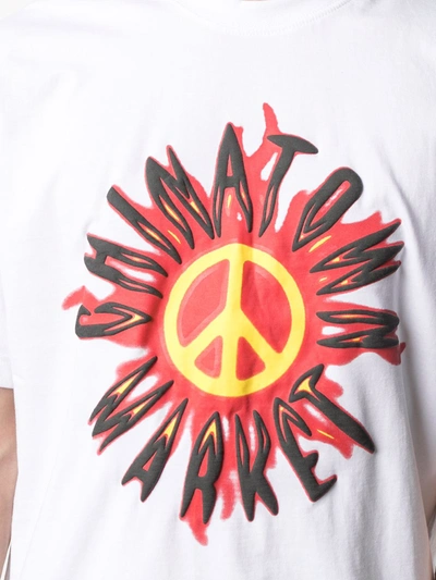 Shop Chinatown Market Peace And Love T-shirt In White