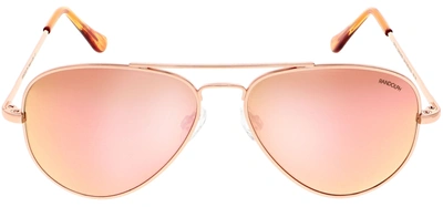 Shop Randolph Engineering Randolph Concorde Sunglasses In Skyforce™ Polarized Rose Gold