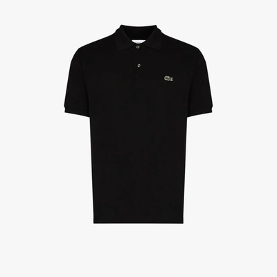 Shop Lacoste Logo Detail Cotton Polo Shirt - Men's - Cotton In Black