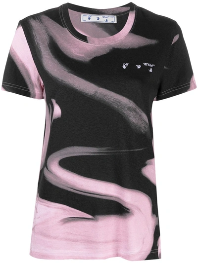 Shop Off-white Liquid Melt Arrow T-shirt In Black