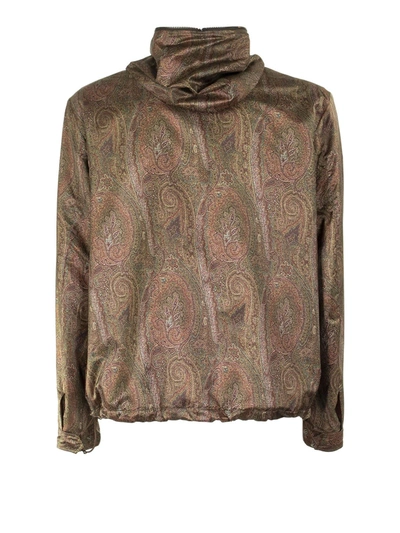 Shop Etro Paisley Patterned Jacket In Brown