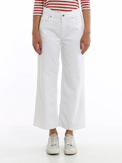 Shop Dondup Avenue White Jeans