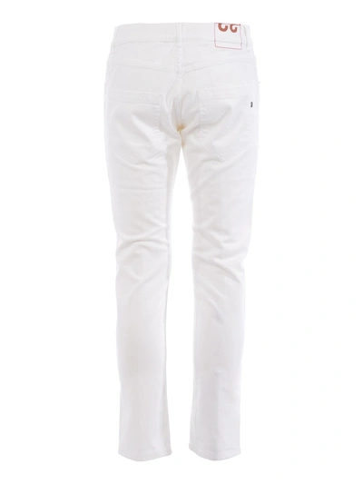 Shop Dondup Mius Five Pockets Jeans In White