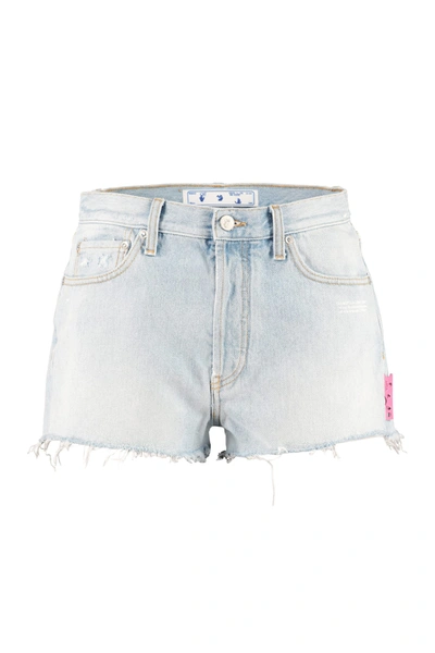 Shop Off-white Denim Shorts