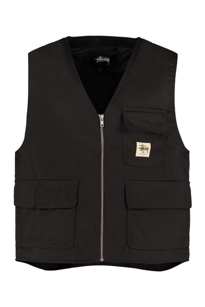 Stüssy Insulated Work Vest In Black