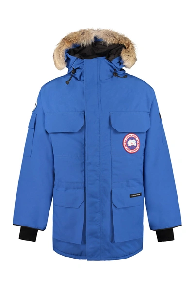 Shop Canada Goose Expedition Hooded Parka In Blue