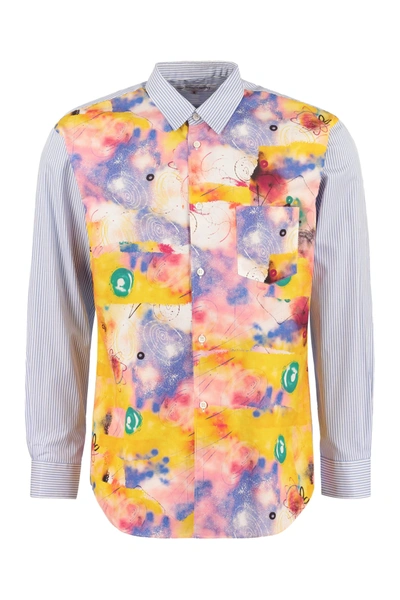 Shop Comme Des Garçons Shirt Cotton Shirt  X Futura In Multicolor