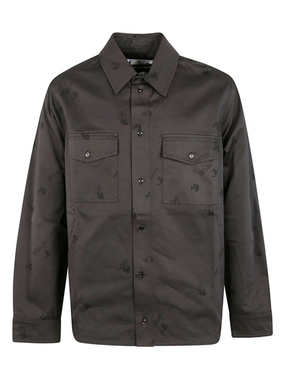 Off-white Monogram-pattern Shirt In Black