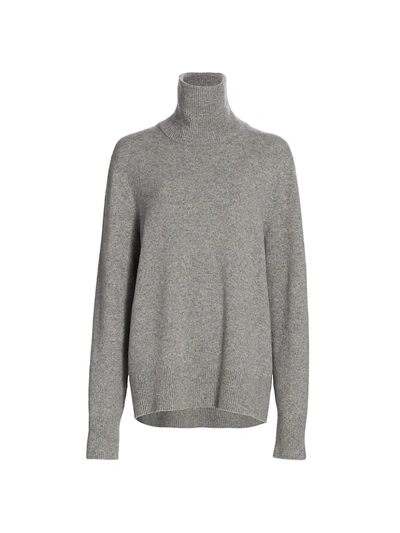 Shop The Row Women's Stepny Wool & Cashmere Turtleneck Sweater In Grey Melange